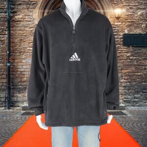 Adidas Black Fleece Track Pullover Hip Hop Jacket Large L
